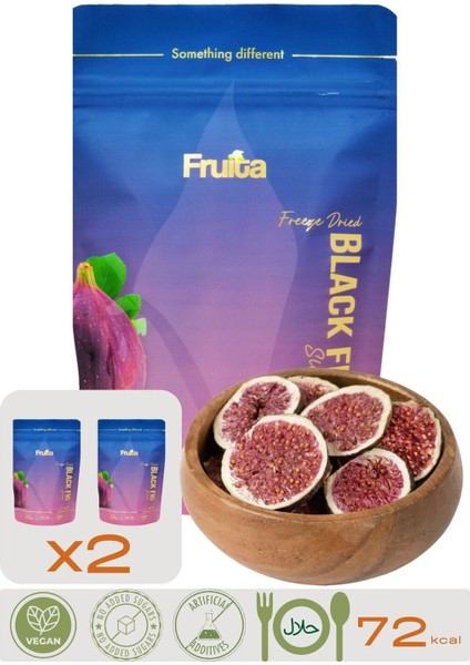 Incir X2 Dondurularak Kurutulmuş Doğal Meyve Cipsi - 20GR Sağlıklı Atıştırmalık Freeze Dried