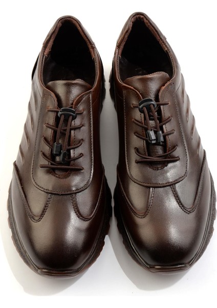 Kahve Hakiki Deri Erkek Casual Ayakkabı E01795061141 fırsatları