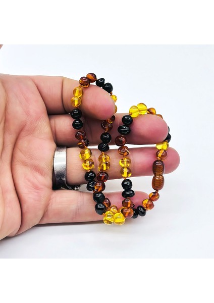 Koyu Renkte Bebek Damla Kehribar Kolye fiyatları