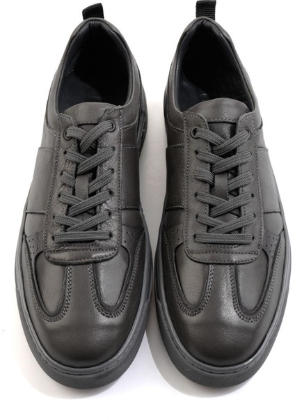 Gri Hakiki Deri Erkek Sneaker E01811415743 fırsatları