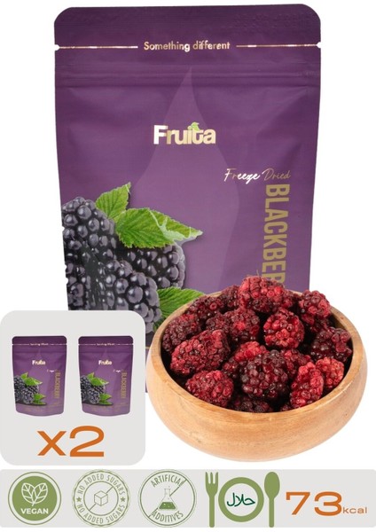 Böğürtlen X2 Dondurularak Kurutulmuş Meyve Sağlıklı Atıştırmalık - 20GR Freeze Dried