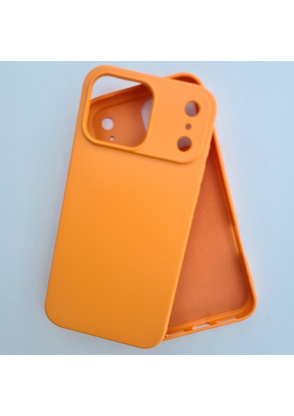 iPhone 17 Pro ile Uyumlu Lansman Içi Kadife Esnek Soft Silikon Kılıf