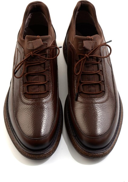 Kahve Hakiki Deri Erkek Casual Ayakkabı E01011037241 fırsatları
