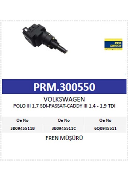 Fren Müşürü Polo Passat Caddy Iıı modelleri