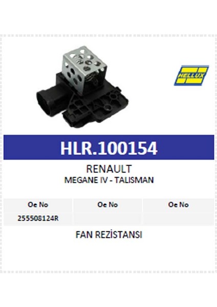 Fan Rezistansı Renault Megane Iv - Talısman (25550 modelleri