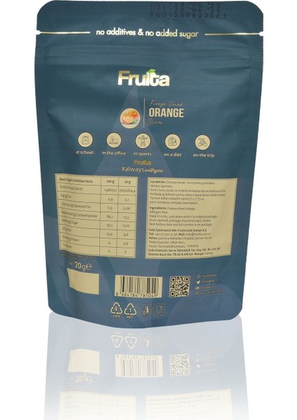 Dilim Portakal - Dondurularak Kurutulmuş Meyve 20GR - 3lü Paket Sağlıklı Atıştırmalık Freeze Dried fırsatları