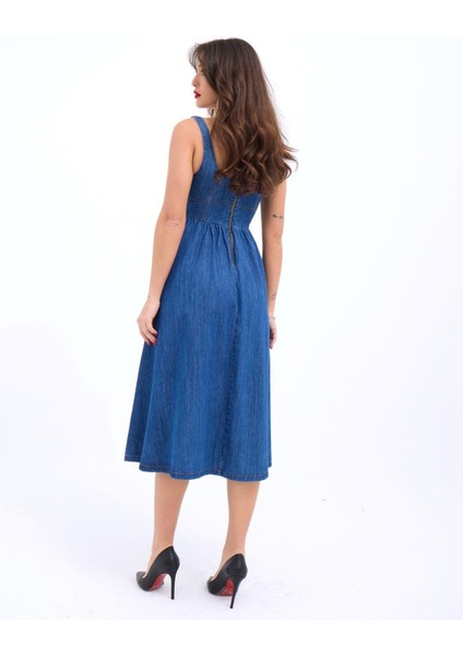 7143 Kot Elbise-Mavi S-Altın fiyatları