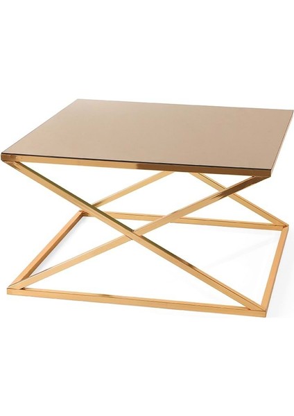 Bronz Cam X Orta Sehpa