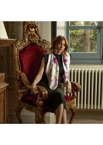 Susanna Italyan Malı Premium Series Ünlü Barbieri Yapımı Fular Bandana Şal Como Eşarp modelleri