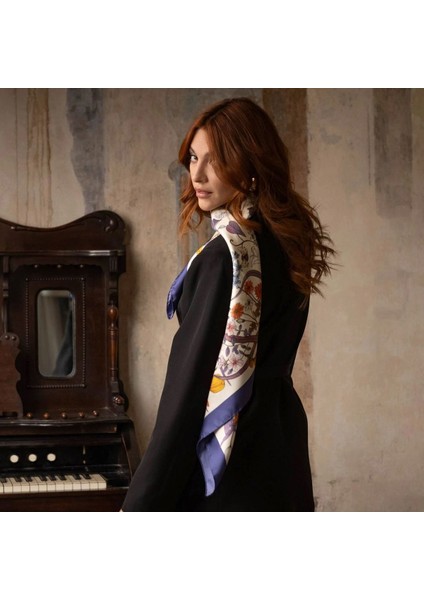 Flora Italyan Malı Premium Series Ünlü Barbieri Yapımı Fular Bandana Şal Como Eşarp fiyatları