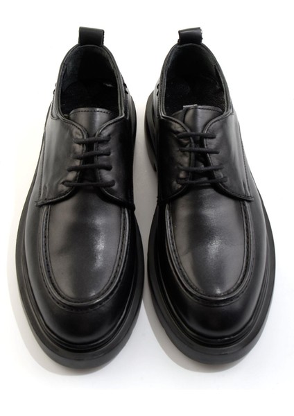 Siyah Hakiki Deri Erkek Klasik Ayakkabı E01595030641 fırsatları