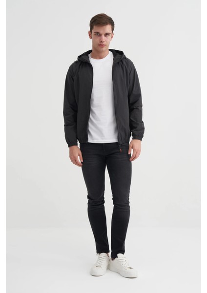 Basic Crinkle Kumaş Baharlık Kapşonlu Regular Fit MONT-10200 modelleri