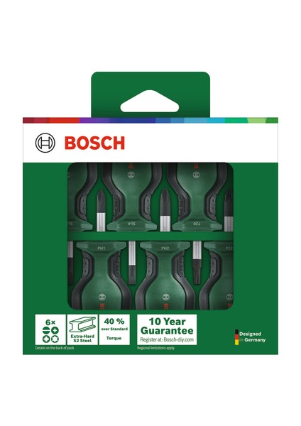 Kısa Tornavida Seti 6 Parça