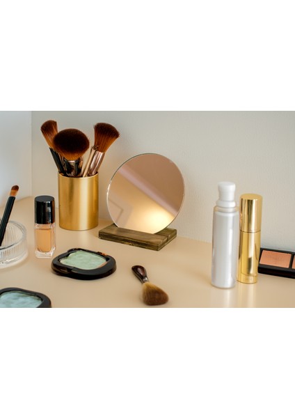 Dekoratif Yuvarlak Makyaj Aynası – 30 cm, Doğal Ladin Ahşap Tabanlı, Gerçek Cam Ayna modelleri