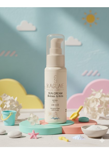Bebek ve Çocuklar için Güneş Kremi SPF50 -Mineral Filtreli - Hassas Ciltlere Uygun 50 Ml