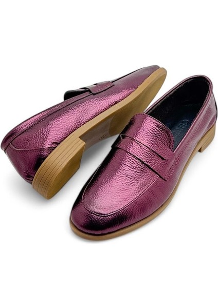 Kadın hakiki deri loafer günlük ayakkabı fabriano modelleri