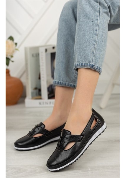 Kadın Siyah Günlük Ortopedik Ayakkabı