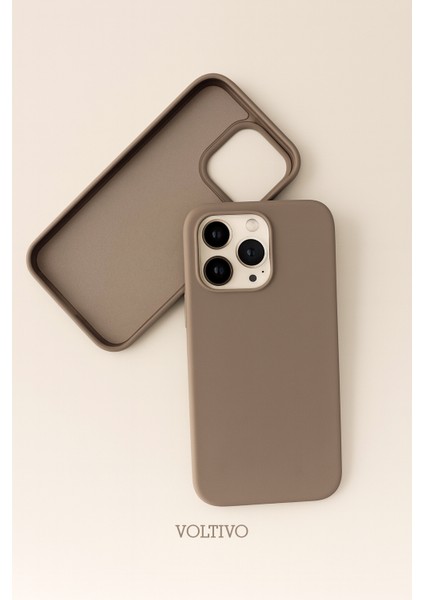 iPhone 16 Pro Uyumlu Içi Kadife Lansman Silikon Kılıf