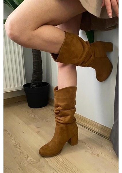 Kadın Taba Süvet Körüklü Çizme modelleri