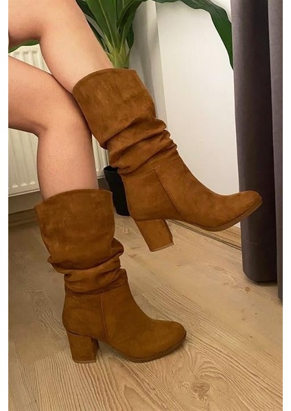 Kadın Taba Süvet Körüklü Çizme fırsatları