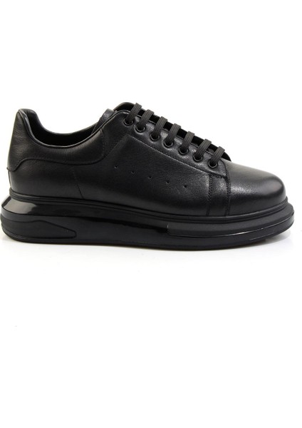 Siyah Hakiki Deri Erkek Sneaker E01811100743