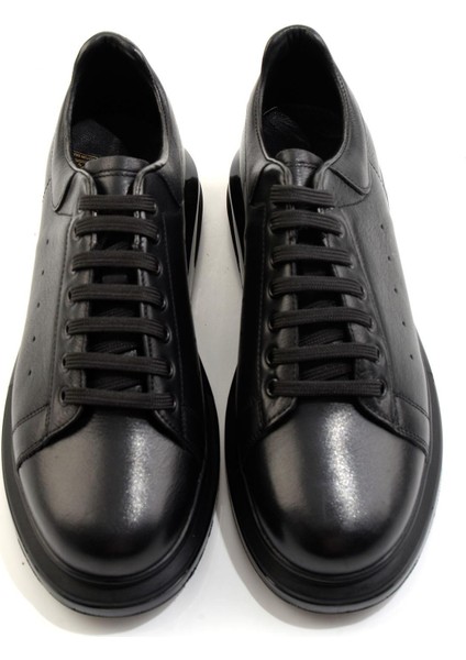 Siyah Hakiki Deri Erkek Sneaker E01811100743 fırsatları