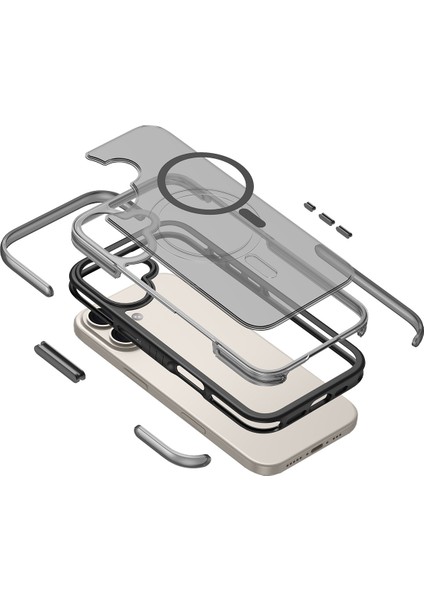 Buff iPhone 17 Magsafe Air Bumper Kılıf Black modelleri