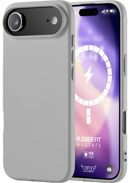 Buff iPhone Air Magsafe Rubber Fit Silikon Kılıf Gray