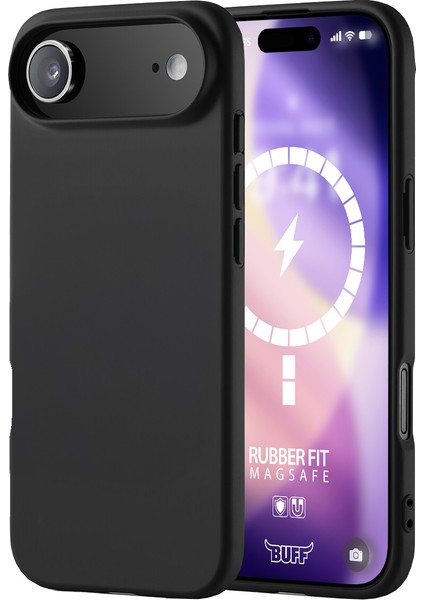 Buff iPhone Air Magsafe Rubber Fit Silikon Kılıf Black