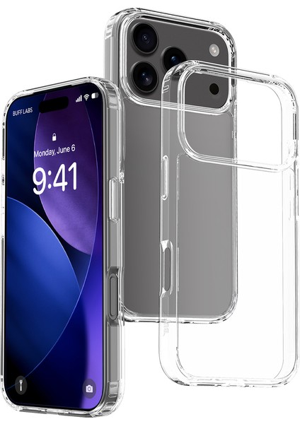 Buff iPhone 17 Pro Air Hybrid Şeffaf Kılıf