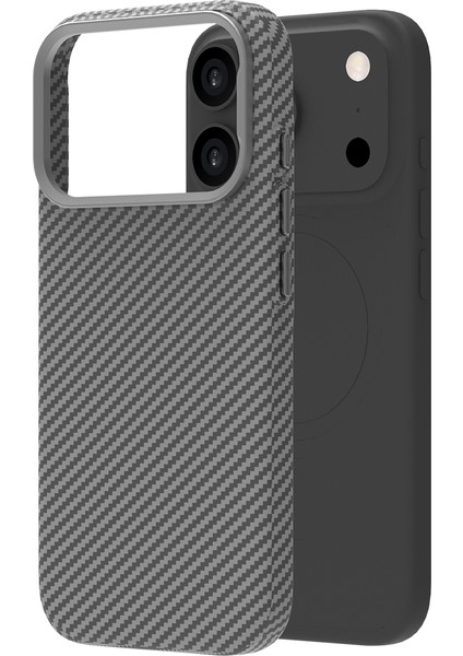 Buff iPhone 17 Pro Max Magsafe Kevlook Kılıf Gray modelleri