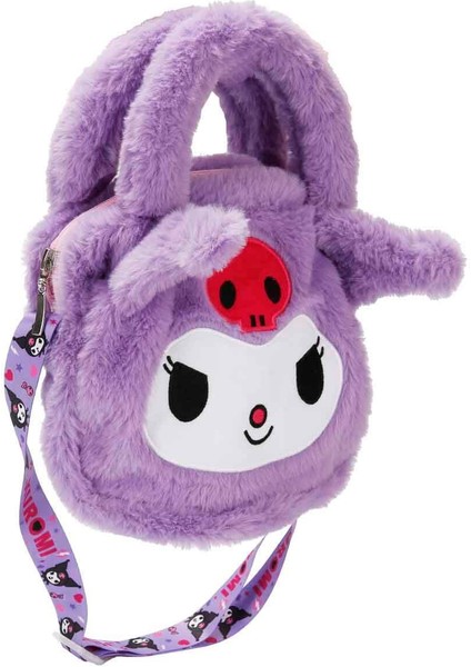 Desenli Mor Peluş Omuz Çantası 3016 fiyatları