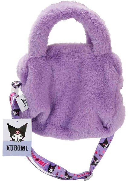 Desenli Mor Peluş Omuz Çantası 3016 fırsatları