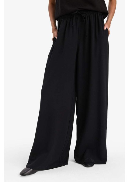 Wide Leg Yüksek Bel Keten Karışımlı Pantolon E0127AX25AU modelleri