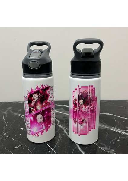 Demon Slayer Nezuko Pipetli Soğuk Su Matarası