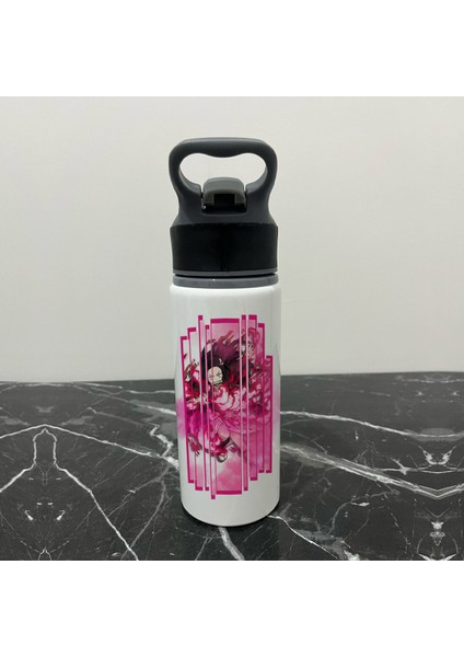 Demon Slayer Nezuko Pipetli Soğuk Su Matarası modelleri