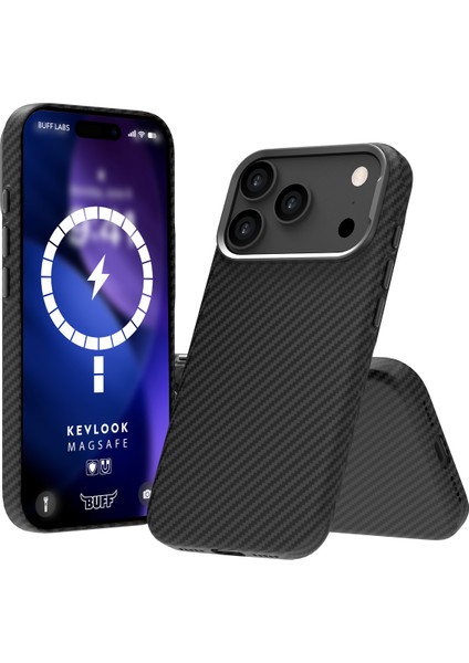 Buff iPhone 17 Pro Magsafe Kevlook Kılıf Black