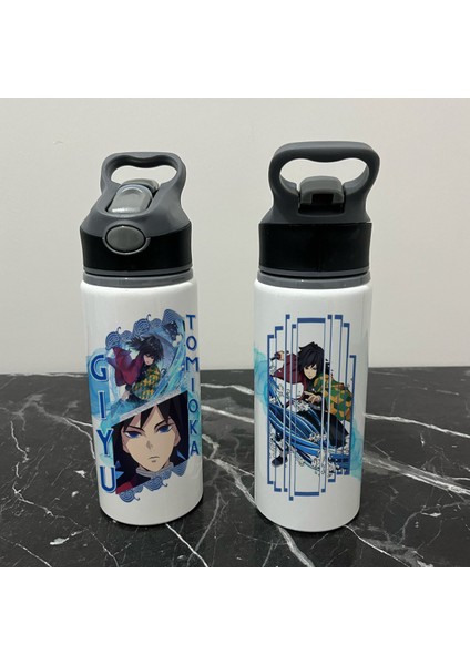 Demon Slayer Giyu Pipetli Soğuk Su Matarası