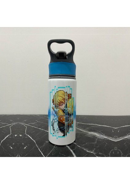 Demon Slayer Zenitsu Pipetli Soğuk Su Matarası modelleri