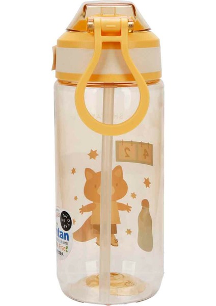 Sevimli Hayvan Desenli Matara 570 ml SHT-ST-6619 - Sarı modelleri