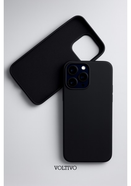 iPhone 14 Pro Max Uyumlu Içi Kadife Lansman Silikon Kılıf