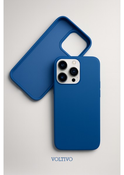 iPhone 15 Pro Uyumlu Içi Kadife Lansman Silikon Kılıf