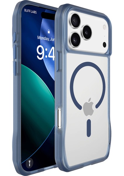 Buff iPhone 17 Pro Max Magsafe Octa Shield Kılıf Blue