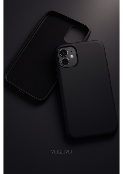 iPhone 12 / 12 Pro Uyumlu Içi Kadife Lansman Silikon Kılıf