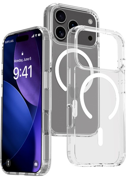 Buff iPhone 17 Pro Magsafe Air Hybrid Şeffaf Kılıf