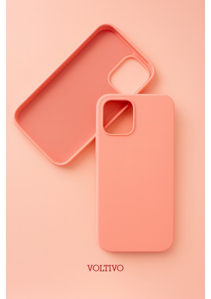 iPhone 12 / 12 Pro Uyumlu Içi Kadife Lansman Silikon Kılıf