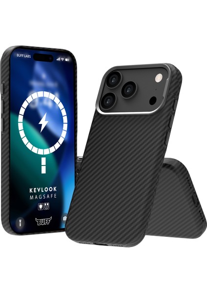 Buff iPhone 17 Pro Max Magsafe Kevlook Kılıf Black