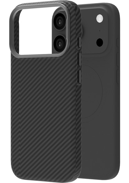 Buff iPhone 17 Pro Max Magsafe Kevlook Kılıf Black modelleri