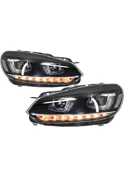Volkwagen Golf 6 Mk6 2010-2011-2012 Çift U Ledli Ön Far fiyatları
