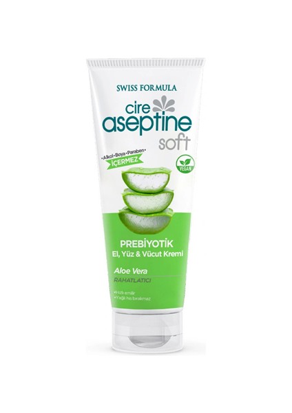 Soft Aloe Vera Özlü Prebiyotikli Rahatlatıcı ve Besleyici Krem – 75 ml